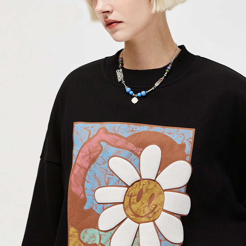 Farbige Illustration Gänseblümchen Crew