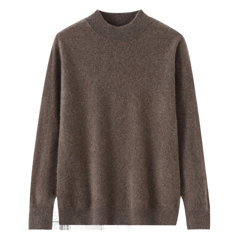 Men's Casual Loose-Fitting Cashmere Base-Layer Sweater