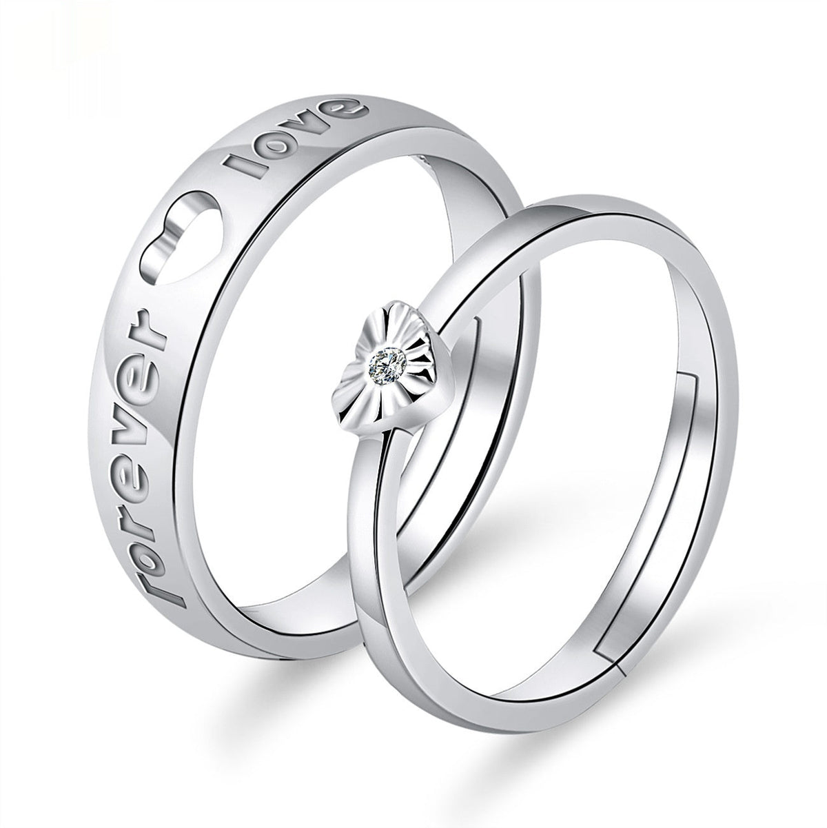 Moissanite Engagement Couple Couple Rings