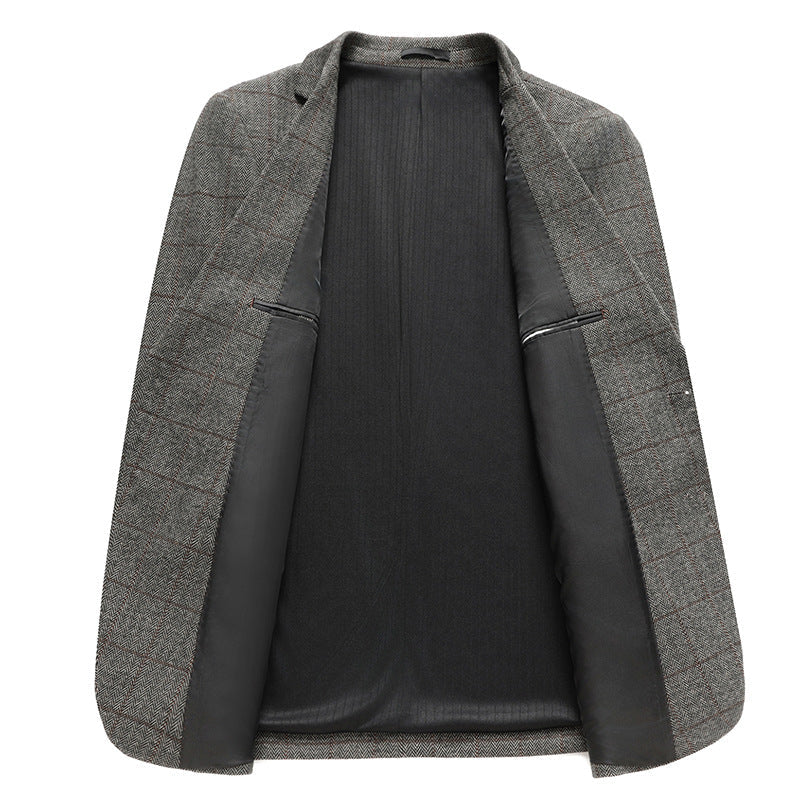 Mens Casual Suit Stretchy Wrinkle-free Trendy Suit