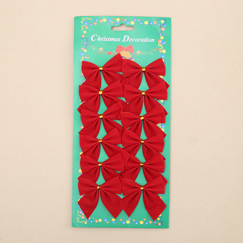 Christmas Tree Bow Ornament Decor