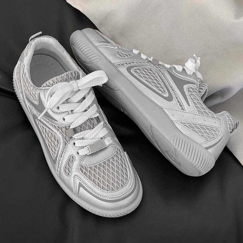 Men's 2026 Summer Trendy German Trainer Sneakers, Breathable Mesh Thick Sole Anti-slip Casual Student Footwear
