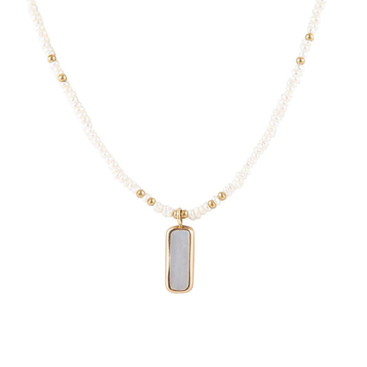 Collier délicat en nacre