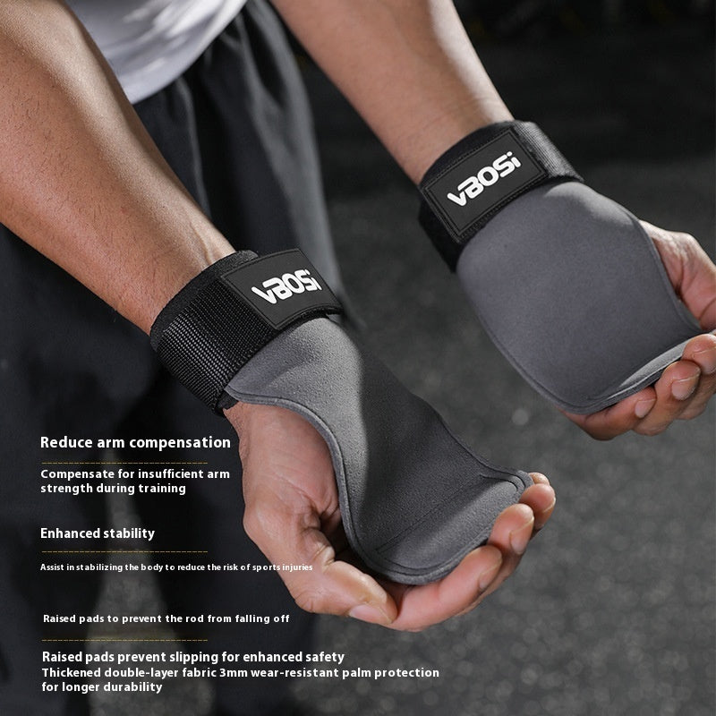 Hard Pull Booster Stripe Palm Gloves Fitness Assistance