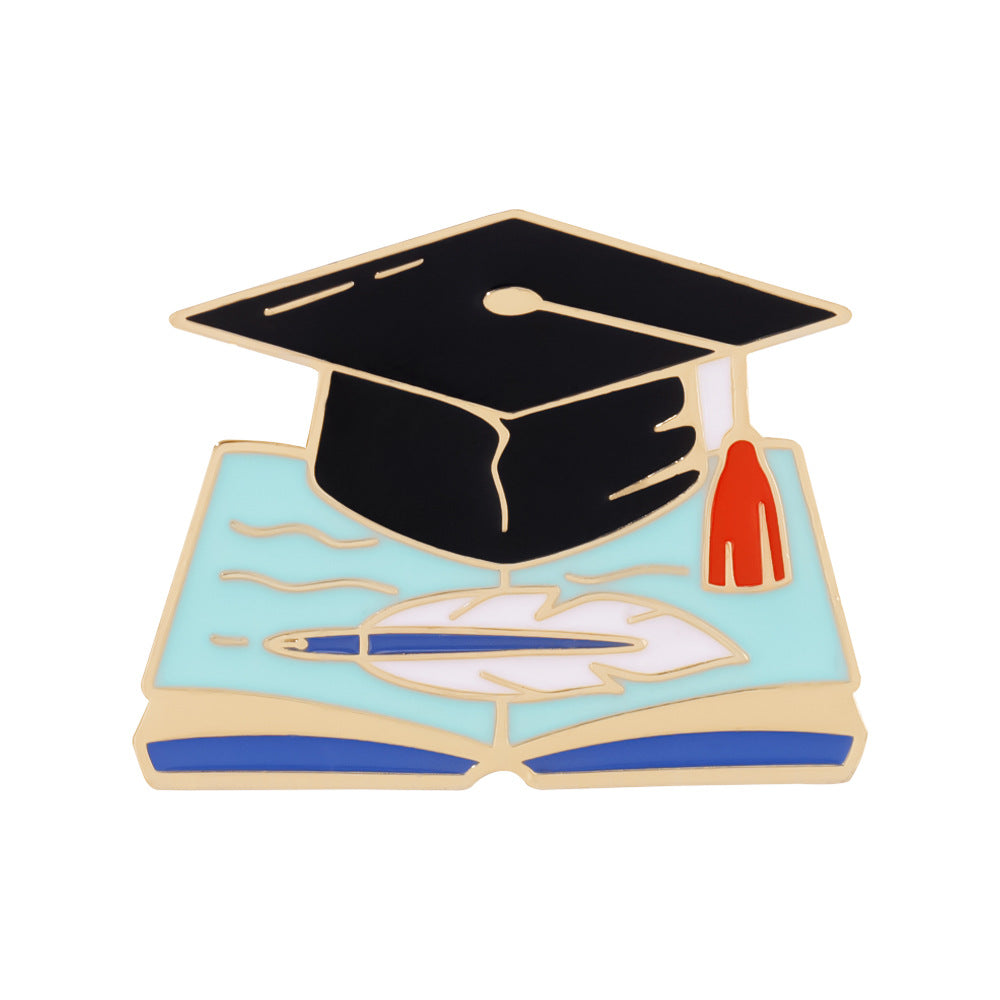 New Graduation Season Bachelors Cap Series Brooch Set