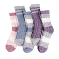 Striped Mid-calf Thickened Warm Coral Fleece Socks