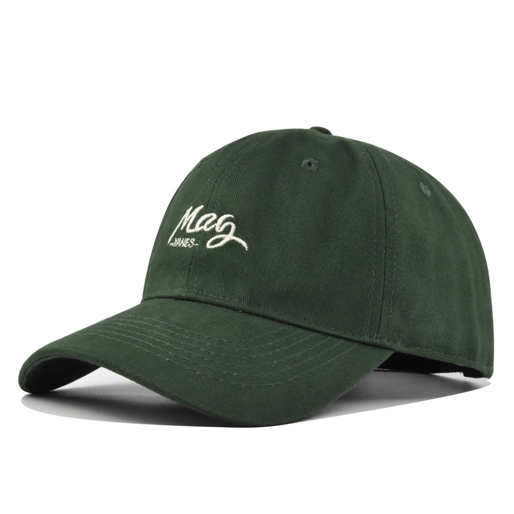 Men's And Women's Identical Solid-color Embroidered Letter May Fashion Casual Baseball Cap, Suitable For Outdoor Outings, Mountain Climbing, Fishing, And Daily Commuting.