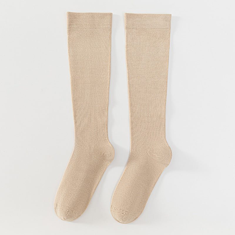 Solid-color Breathable Bamboo Fiber Compression Socks