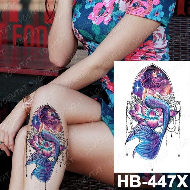 Different Stylish Waterproof Temporary Tattoo Sticker Heart Knife Angel Makeup Tattoos For Women Men