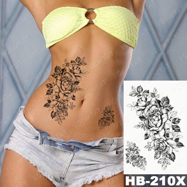Different Stylish Waterproof Temporary Tattoo Sticker Heart Knife Angel Makeup Tattoos For Women Men