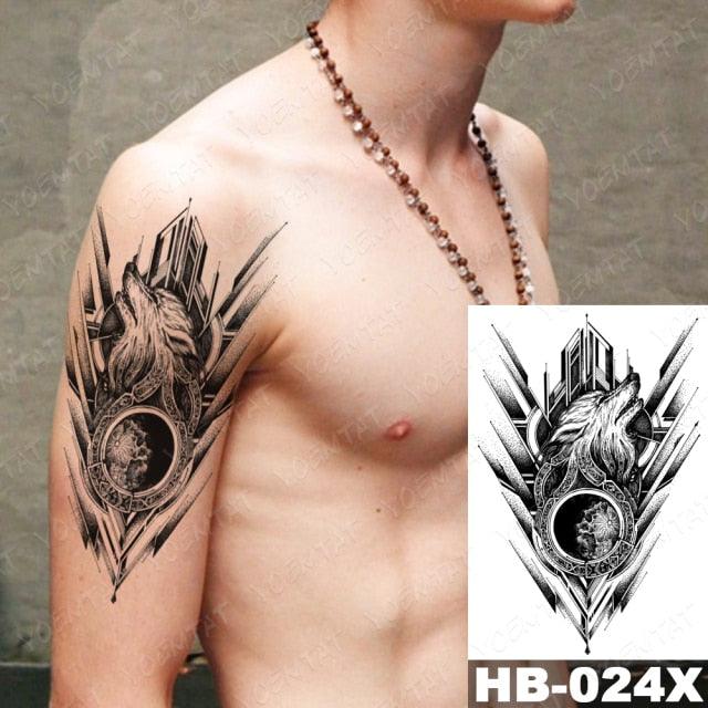 Different Stylish Waterproof Temporary Tattoo Sticker Heart Knife Angel Makeup Tattoos For Women Men