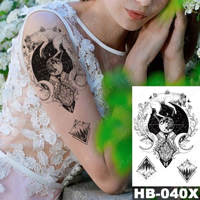 Different Stylish Waterproof Temporary Tattoo Sticker Heart Knife Angel Makeup Tattoos For Women Men