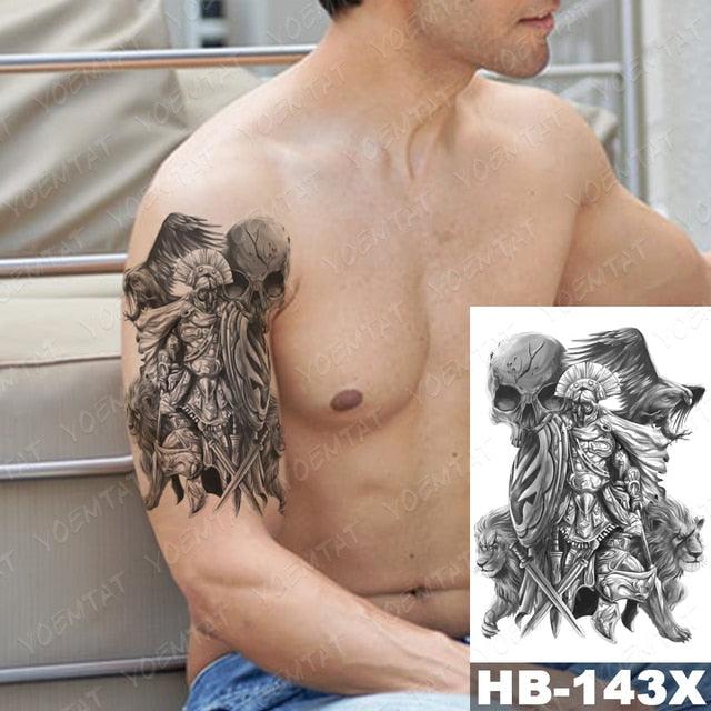 Different Stylish Waterproof Temporary Tattoo Sticker Heart Knife Angel Makeup Tattoos For Women Men