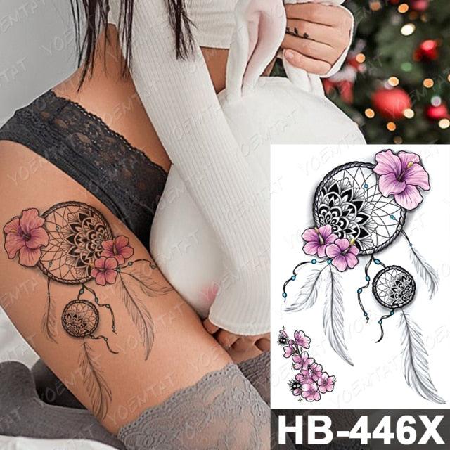 Different Stylish Waterproof Temporary Tattoo Sticker Heart Knife Angel Makeup Tattoos For Women Men