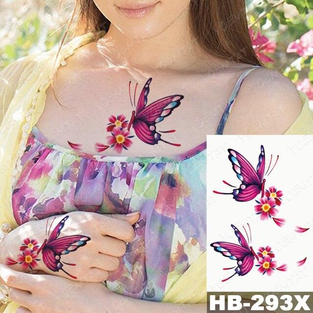 Different Stylish Waterproof Temporary Tattoo Sticker Heart Knife Angel Makeup Tattoos For Women Men