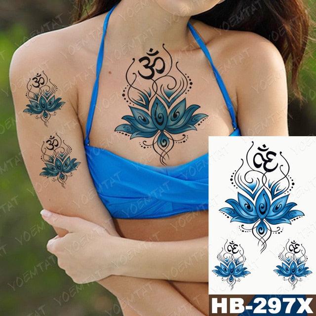 Different Stylish Waterproof Temporary Tattoo Sticker Heart Knife Angel Makeup Tattoos For Women Men