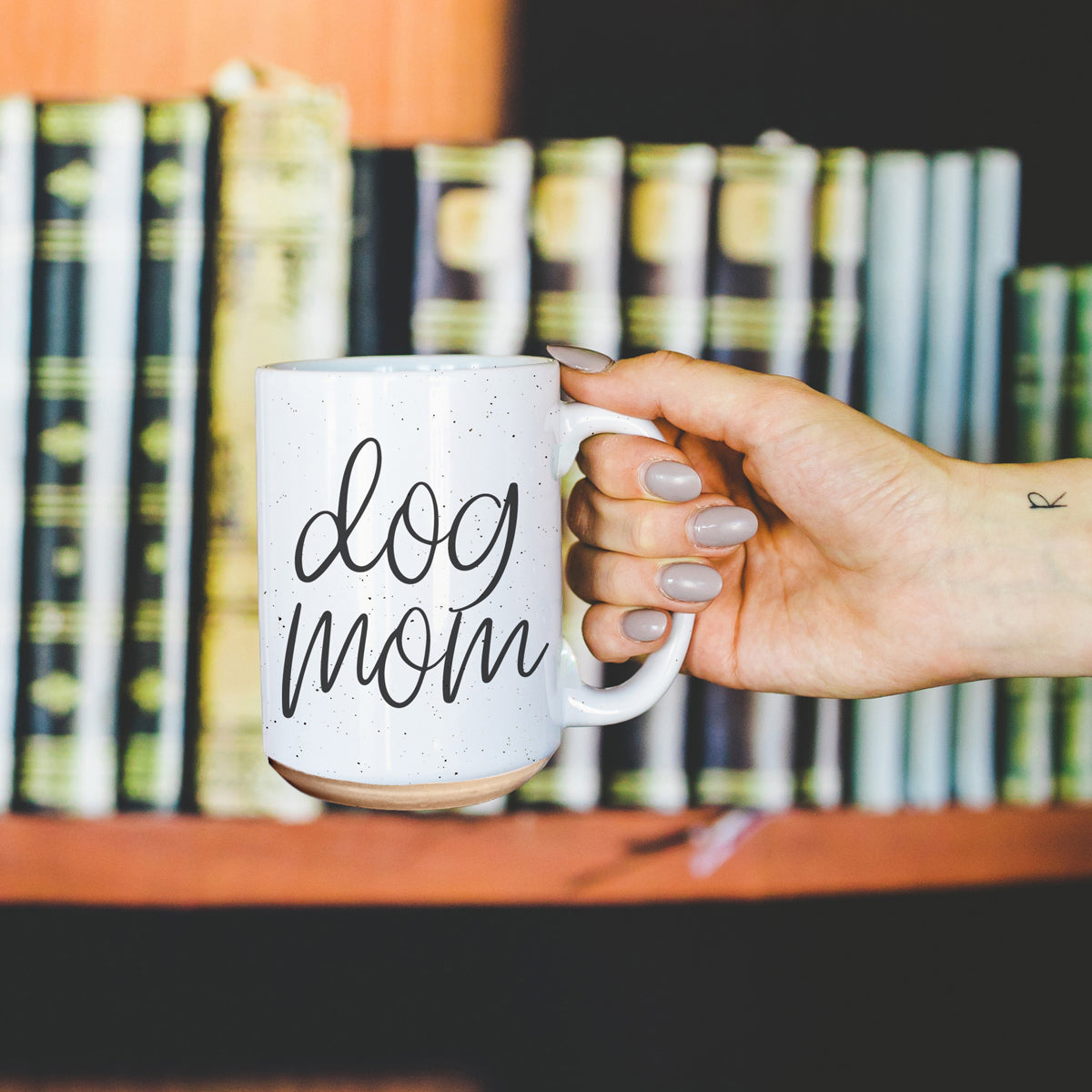 Mug en céramique 47 cl "Dog Mom" - Cadeau amusant pour les amoureux des chiens