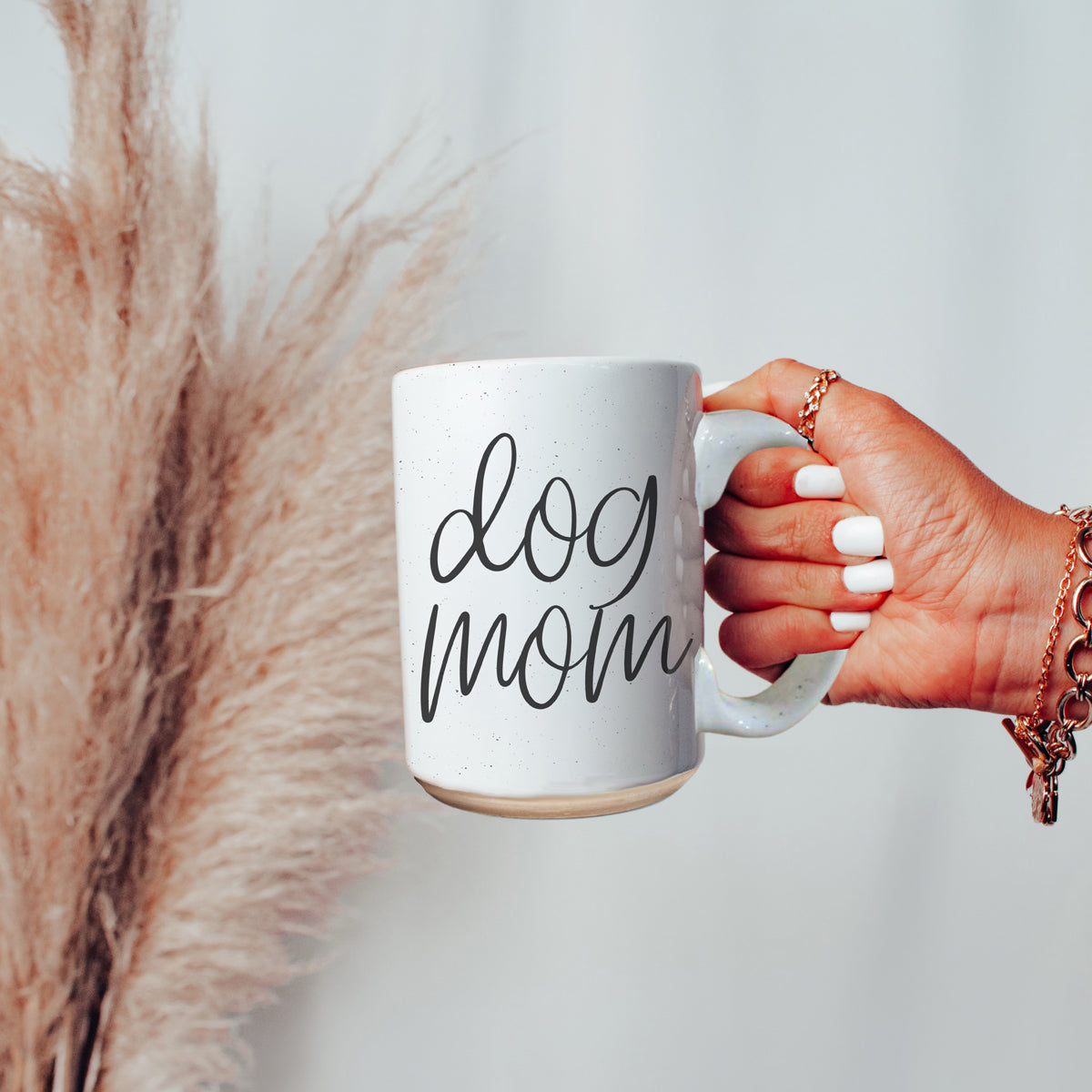 Mug en céramique 47 cl "Dog Mom" - Cadeau amusant pour les amoureux des chiens