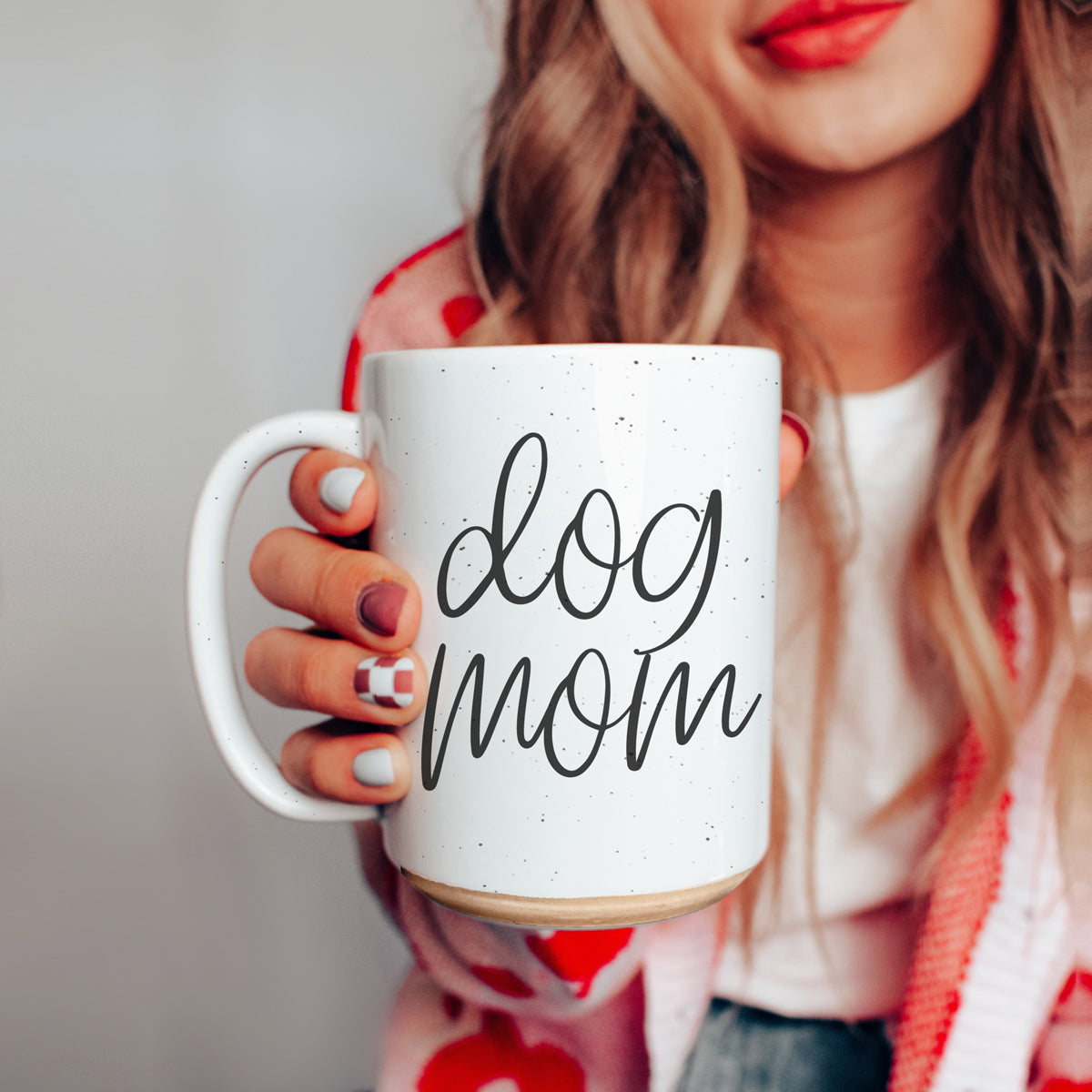 Mug en céramique 47 cl "Dog Mom" - Cadeau amusant pour les amoureux des chiens