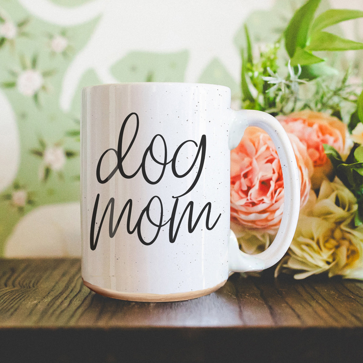 Mug en céramique 47 cl "Dog Mom" - Cadeau amusant pour les amoureux des chiens
