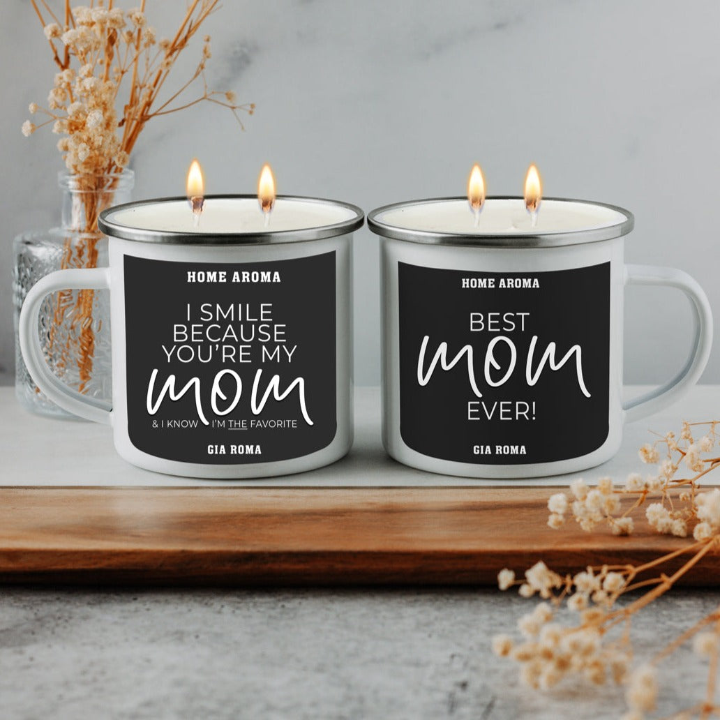 Mothers Day Candle Mug 16oz Reusable Metal Candle Soy Gift