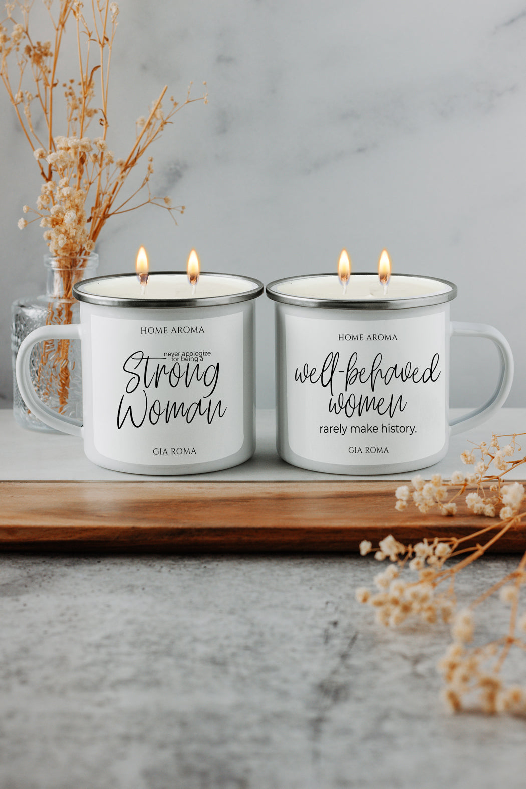 Mothers Day Candle Mug 16oz Reusable Metal Candle Soy Gift