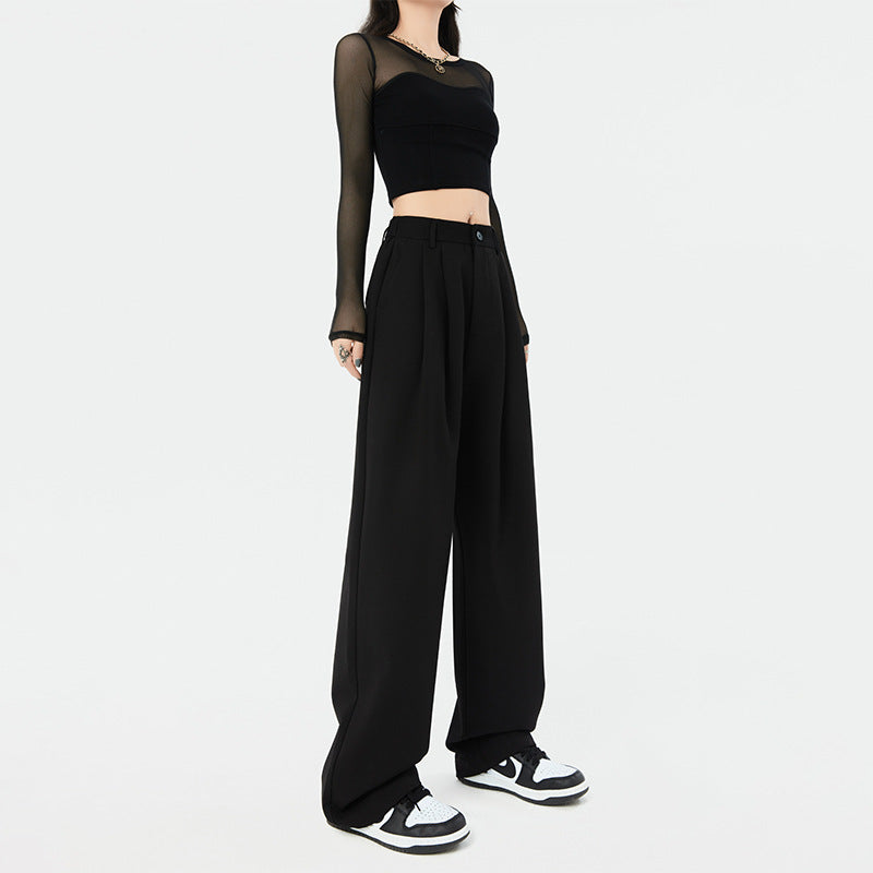 Hot Girl Fashionable Wide Leg Pants Women