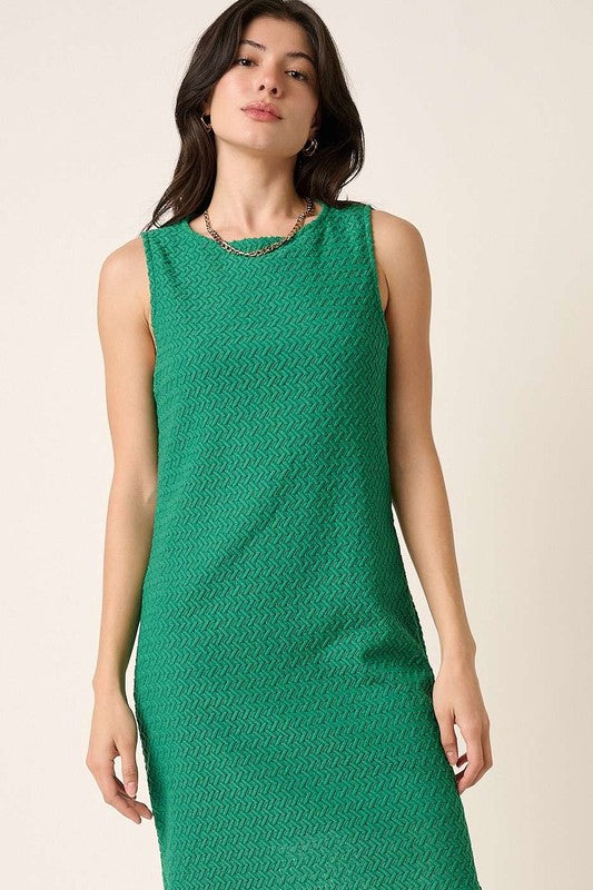 New Side Slit Round Neck Sleeveless Dress For Women – Elegant, Timeless, Chic, and Versatile Summer Dress For Any Occasion