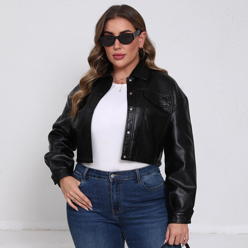 Women's Long-sleeved Single-breasted Short Jacket European And American