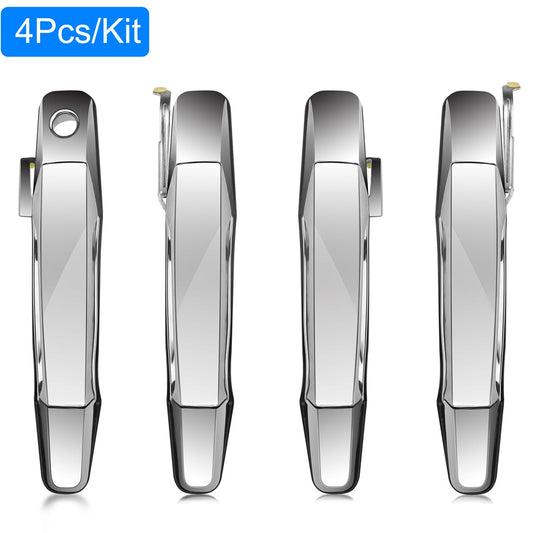 iMounTEK 4pcs Chrom Außengriffe Außentürgriffe vorne hinten für Chevy Pickup Truck 2007-2013 Suburban Sierra Silverado Escalade Cadillac