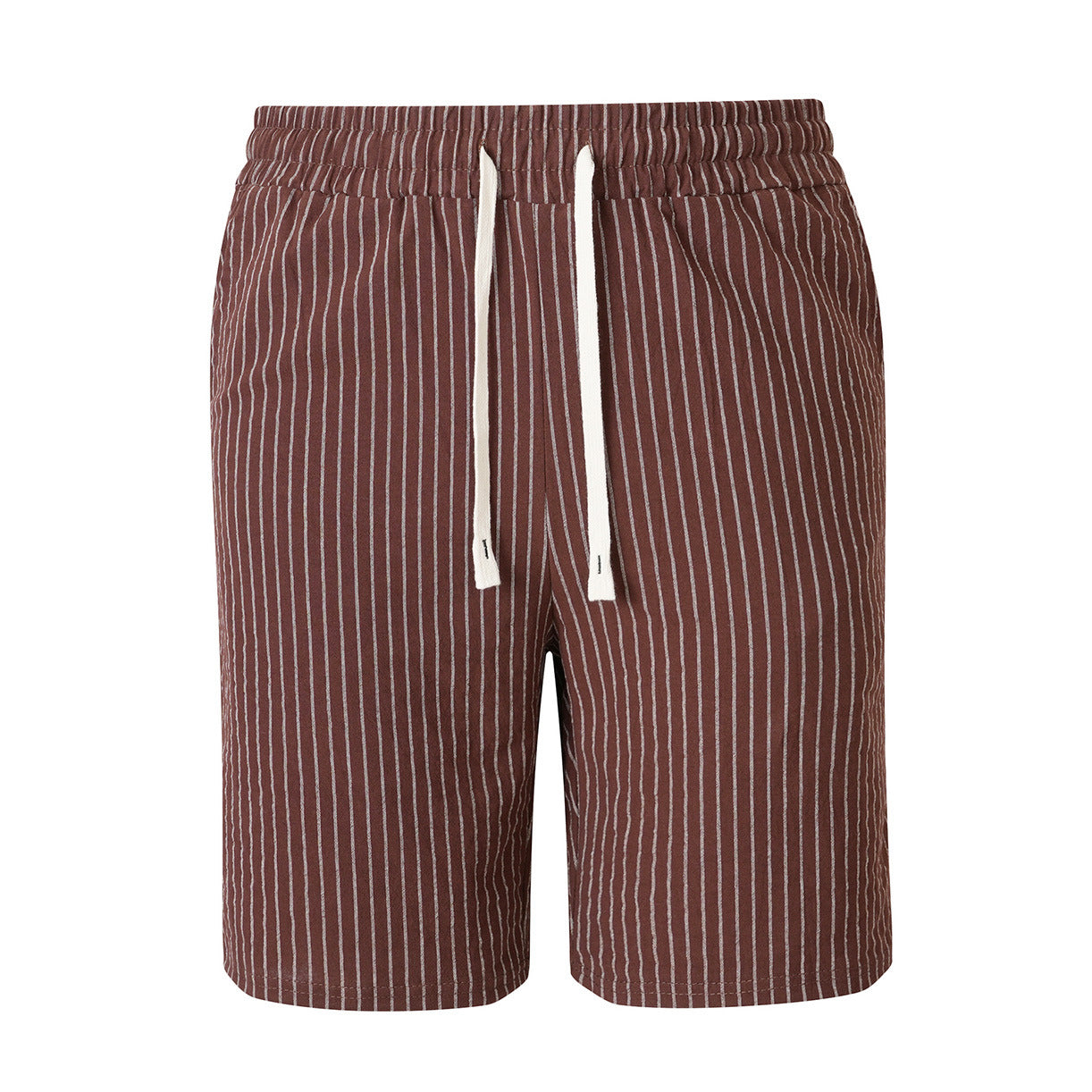 Mens Casual Sporty Striped Drawstring Shorts