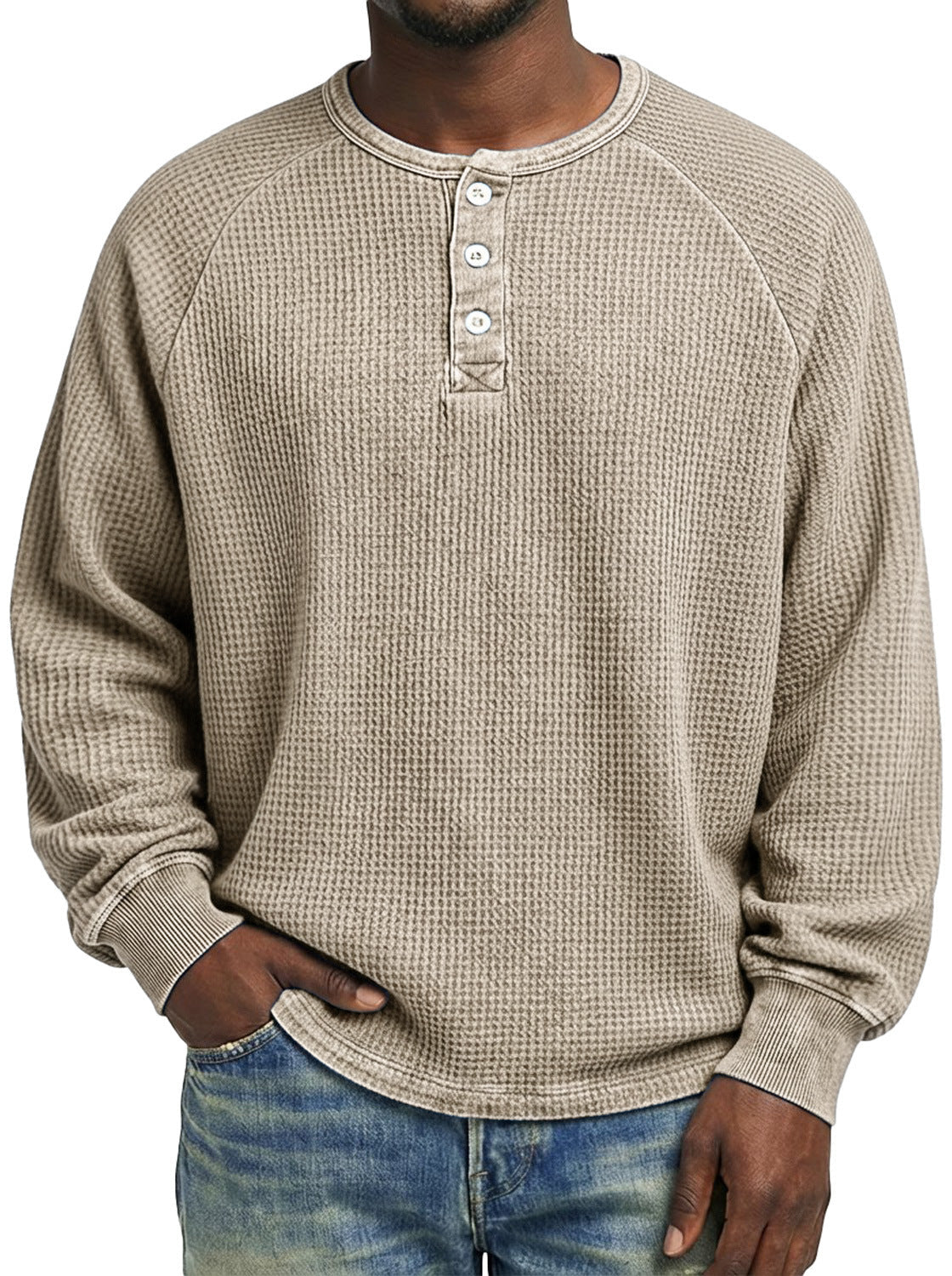Mens Fashionable Printed Casual Long-sleeve Shirt