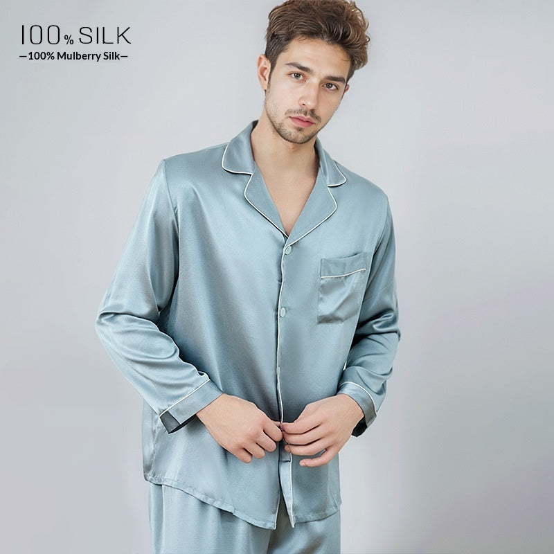 Mumi Heavyweight Silk Pajamas For Men