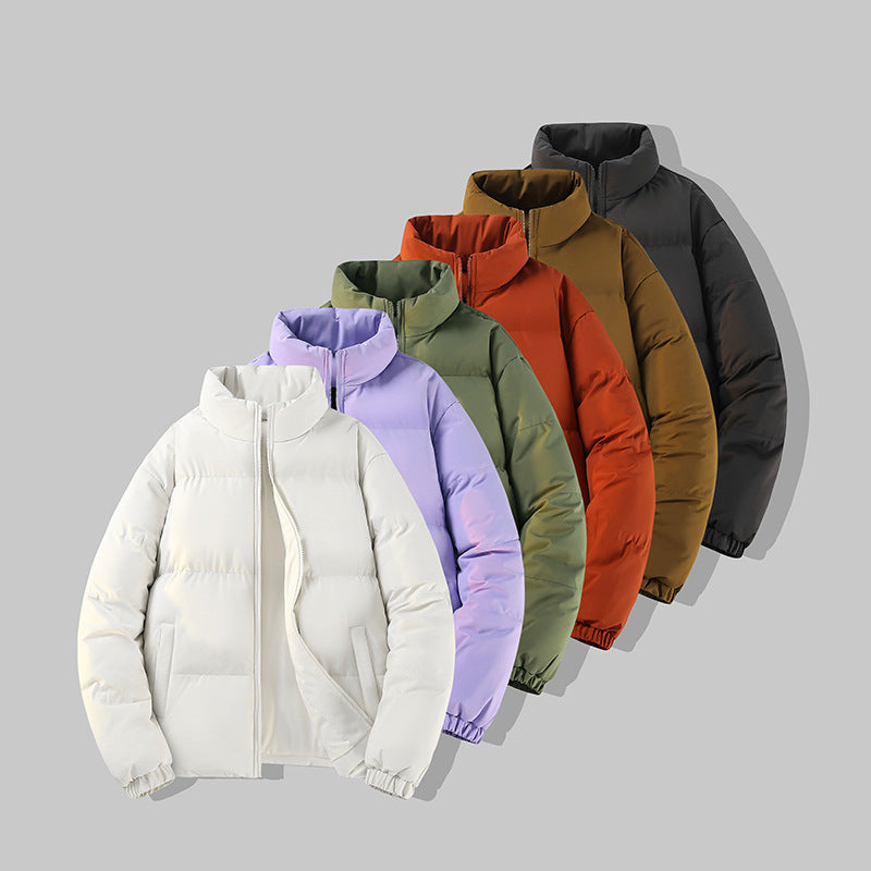 Mens Trendy Winter Puffer Jacket With Extra Fleece Lining For Added Warmth
