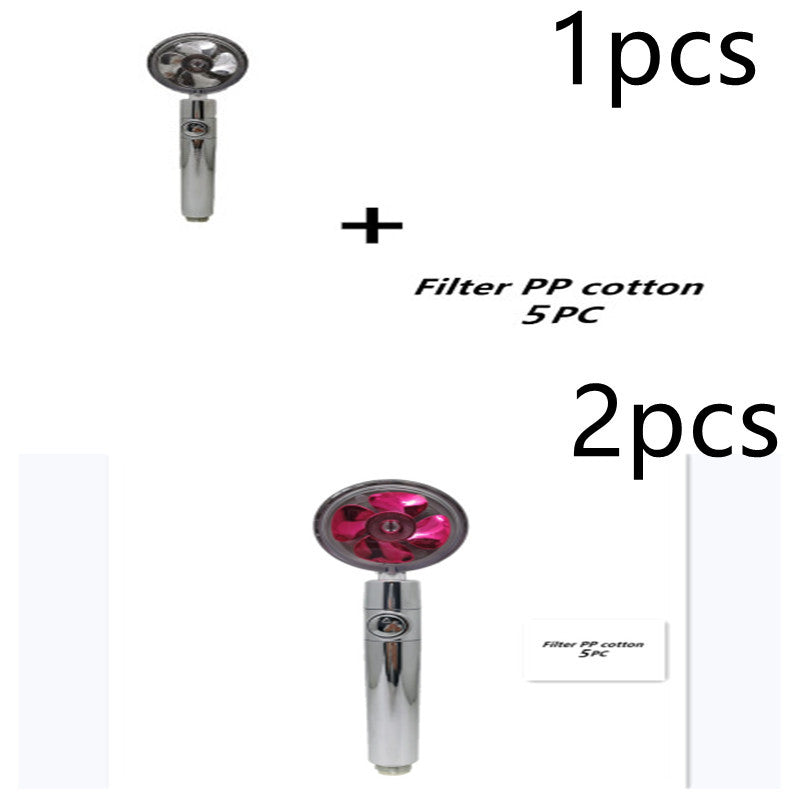 Turbo Propeller Shower Head Handheld High Pressure