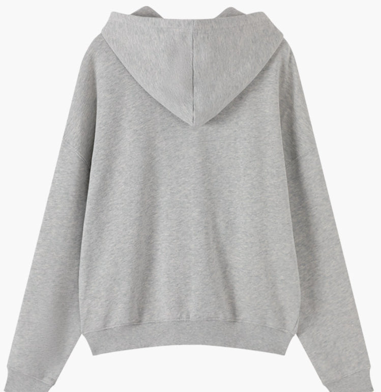 Relaxed Stylish Versatile Zip-up Cardigan Top