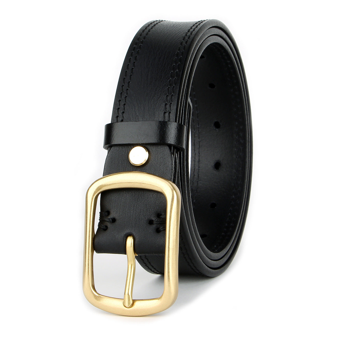 Vintage Distressed Belt Made From Full-grain Cowhide