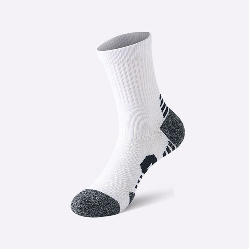 Men's Basketball Socks Mid-calf Length With A Terry-cloth Sole