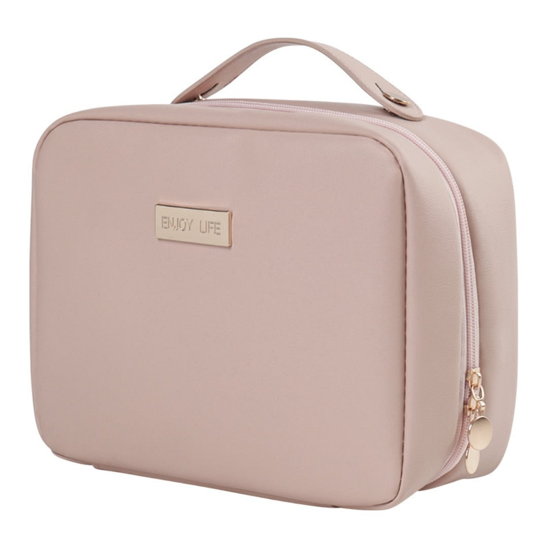 Makeup Bag Organizers, PU Square Portable Cosmetic Bag, Cosmetic Storage Bag, Portable Travel Large-capacity Wash Bag, Makeup Bag with Compartments,