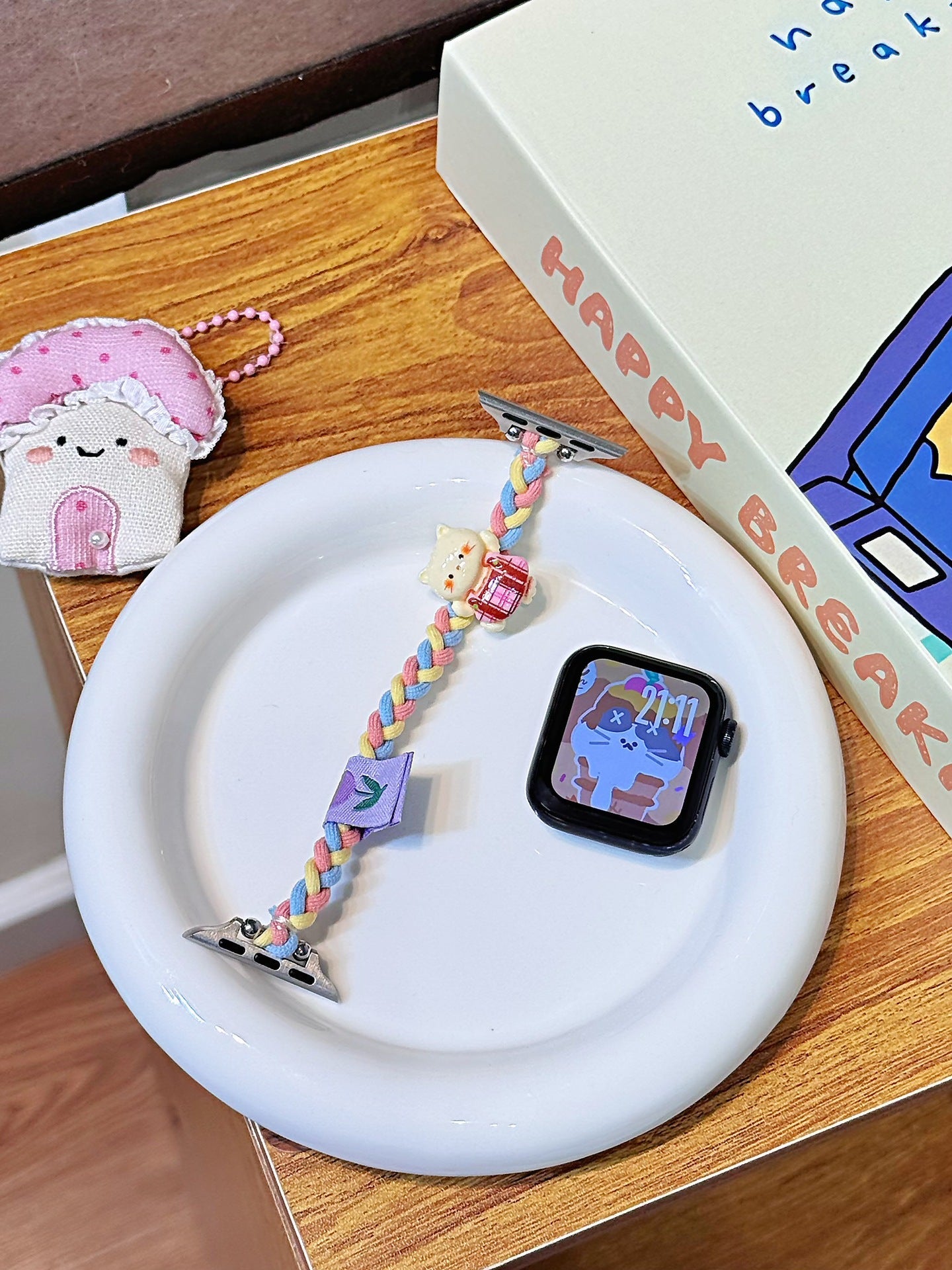Creative Knitted Cartoon Hair Tie Watch Strap