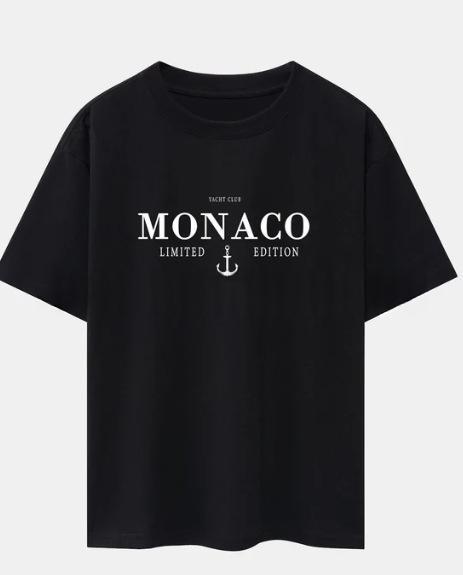 Fashionable 3D Letter-Print Mens Casual T-Shirt