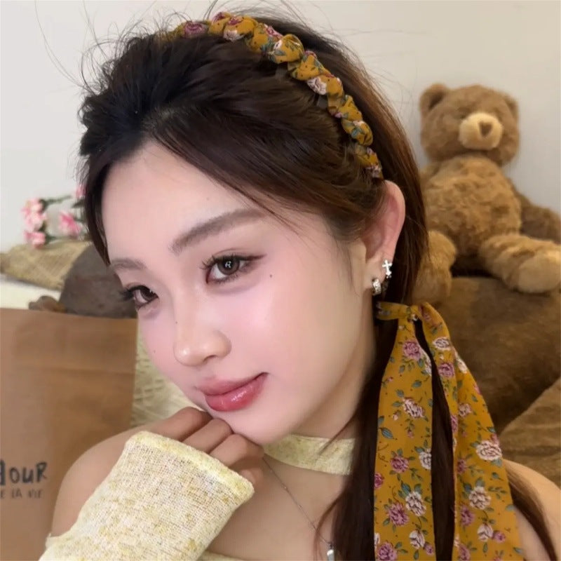 Bow Braided Hair Band For Women