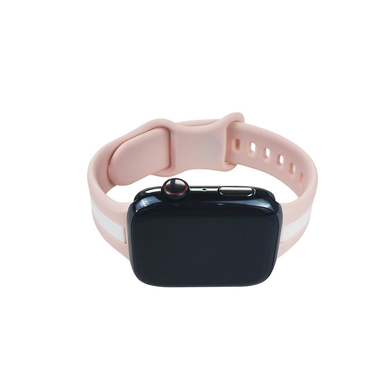 Two-tone Striped Strap Contrast Color Sports