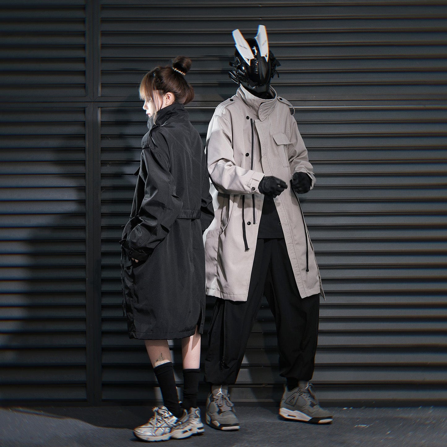 HiJ38 I-Tech Anorak Trenchcoat