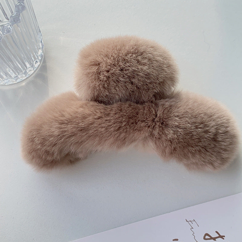 Korea Real Otter Hair Hair Clip Female