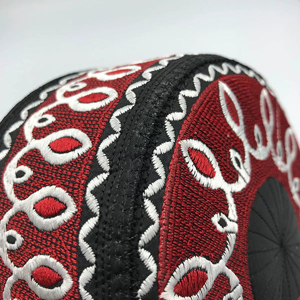 Baby Embroidered High-End Flat-Crown Round-Edge Ethnic-Style Saudi Cap