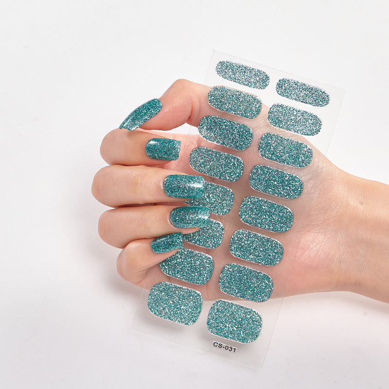 Amazon Sources 16 Small Stickers Gradient Onion Powder Nail Stickers