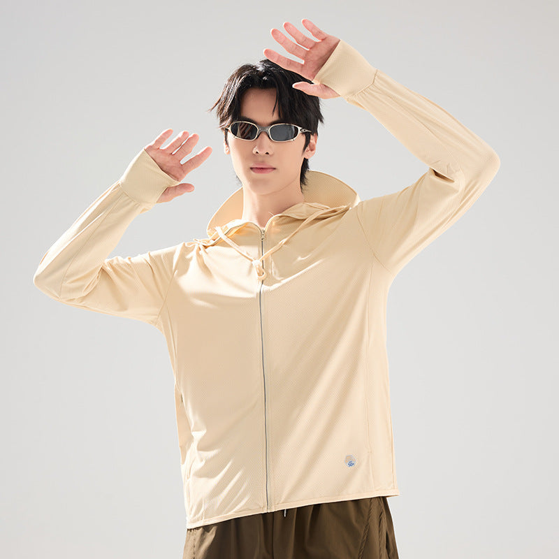 Mens Outdoor Ice-silk Sun-protective Clothing
