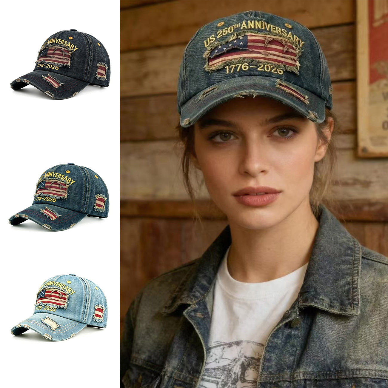 Sun-protective Shade-providing Denim Hat