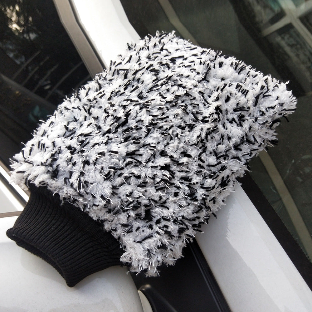 Large Coral Fleece Car Wash Glove